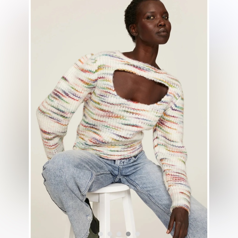 Central Park West Juliette Cutout Sweater XS